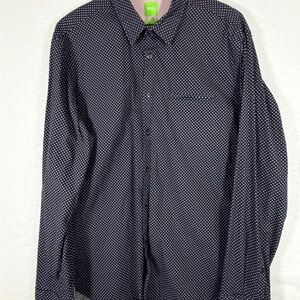Hugo Boss Men's Dark Patterned Shirt